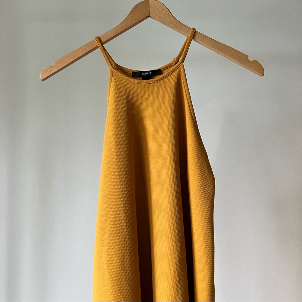 2/20$ Forever 21 Yellow Dress - Picture 3 of 7